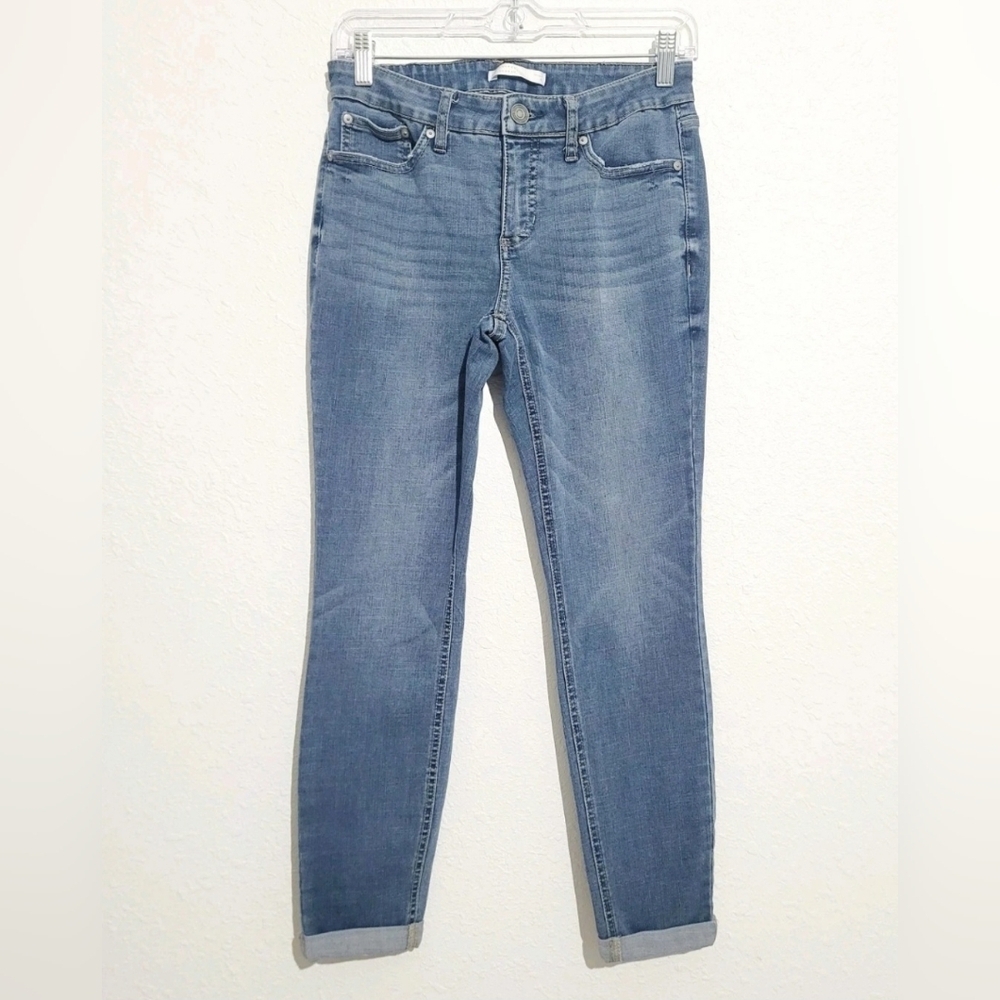 Lauren Conrad Women's Skinny Jeans Size 8 Rolled Cuff Stretch Comfort